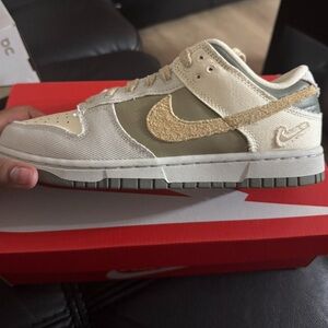 Nike Women’s Dunk Low Sneakers- Coconut Milk/Sesame-Alabaster (BRAND NEW)